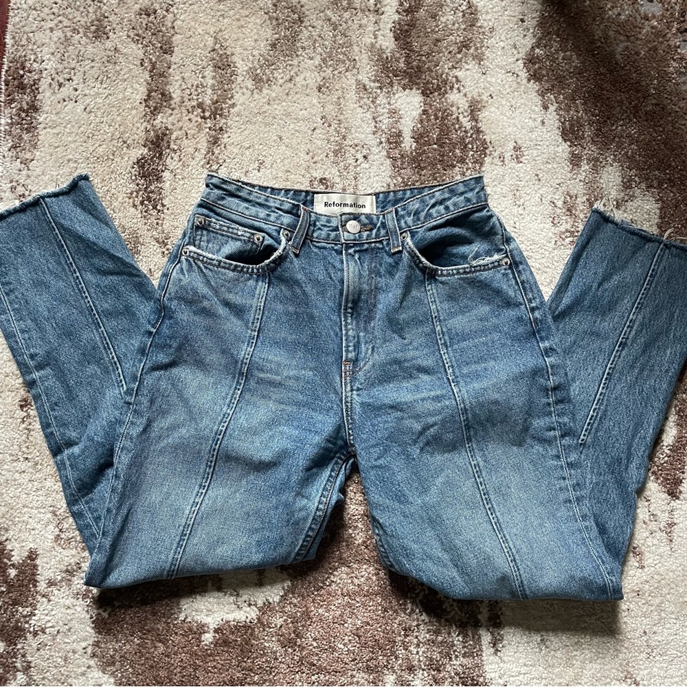 EUC Reformation Celtic Wash Seamed Jean💙